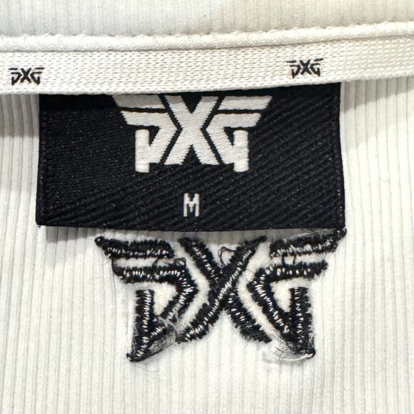 PXG Parsons Xtreme Golf Shirt Ribbed 1/4 Zip Polo Med Long Sleeve Colorblock Top - Picture 3 of 8